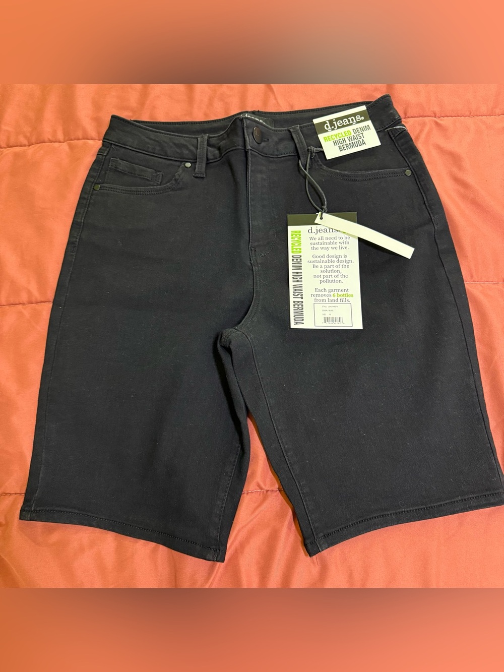 D.jeans High Waist Bermuda Jean Shorts Women’s size 10